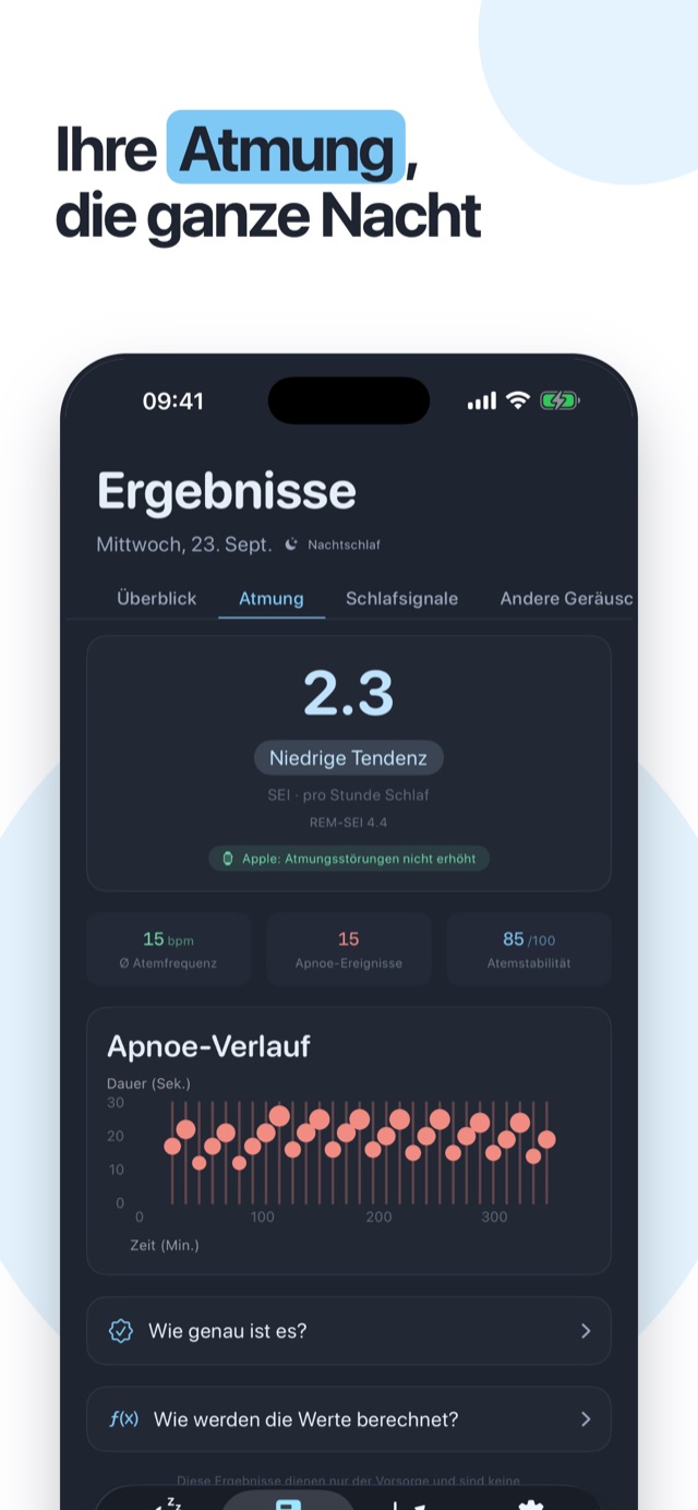 Ihre Atmung, die ganze Nacht – SEI, Atemstabilität und die Zeitachse der Pausen